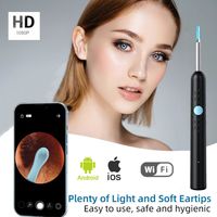 Earwax Removal Endoscope, 1080P HD Wireless Otoscope , Safe Ear Pick Kit for iPhone, iPad & Android Smart Phones