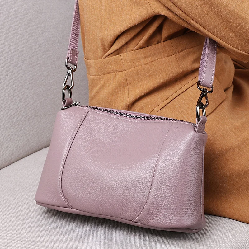 Luxury Handbag Women\'s Bag Designer New 2022 Genuine Leather Small Crossbody Bags for Women Flap Lady Shoulder Bags Party Purse