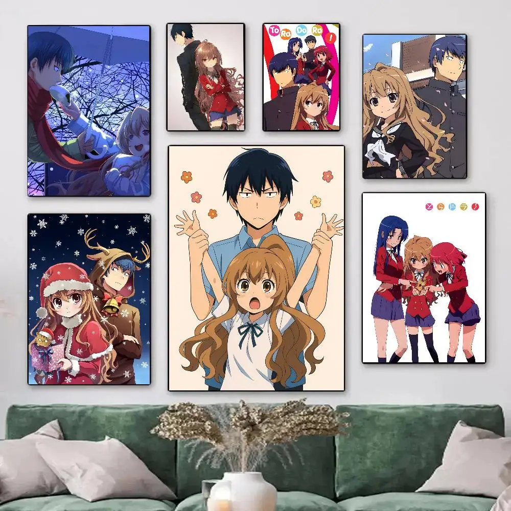 Classic Cartoon Anime T-Toradora Posters HD Print Vintage Wall Art Decor for Home Study Room