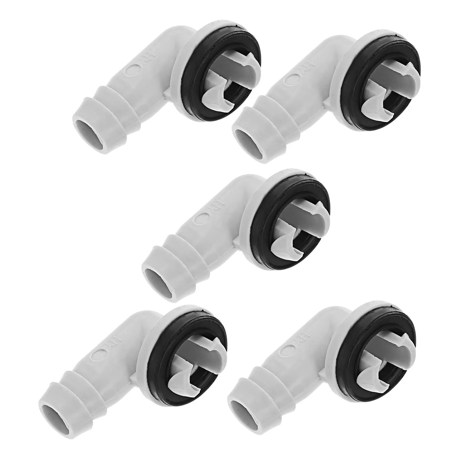 5Pcs Air Conditioner Drain Hose Adapter 90 Degree Elbow 15Mm Diameter Connector for Mini Split Window Unit Condensate Water