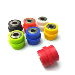 8/10mm 7 Color Chain Roller Tensioner Pulley Wheel Guide for YZF RMZ KLX CRF 80 250 150 450 Motorcycle Pit Dirt Bike