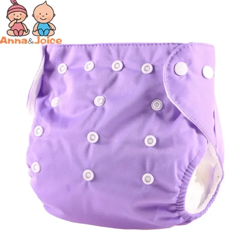 Couche-culotte ajustable pour bébé, 4 couches + 10 pièces, 3 couches, lavable, imperméable