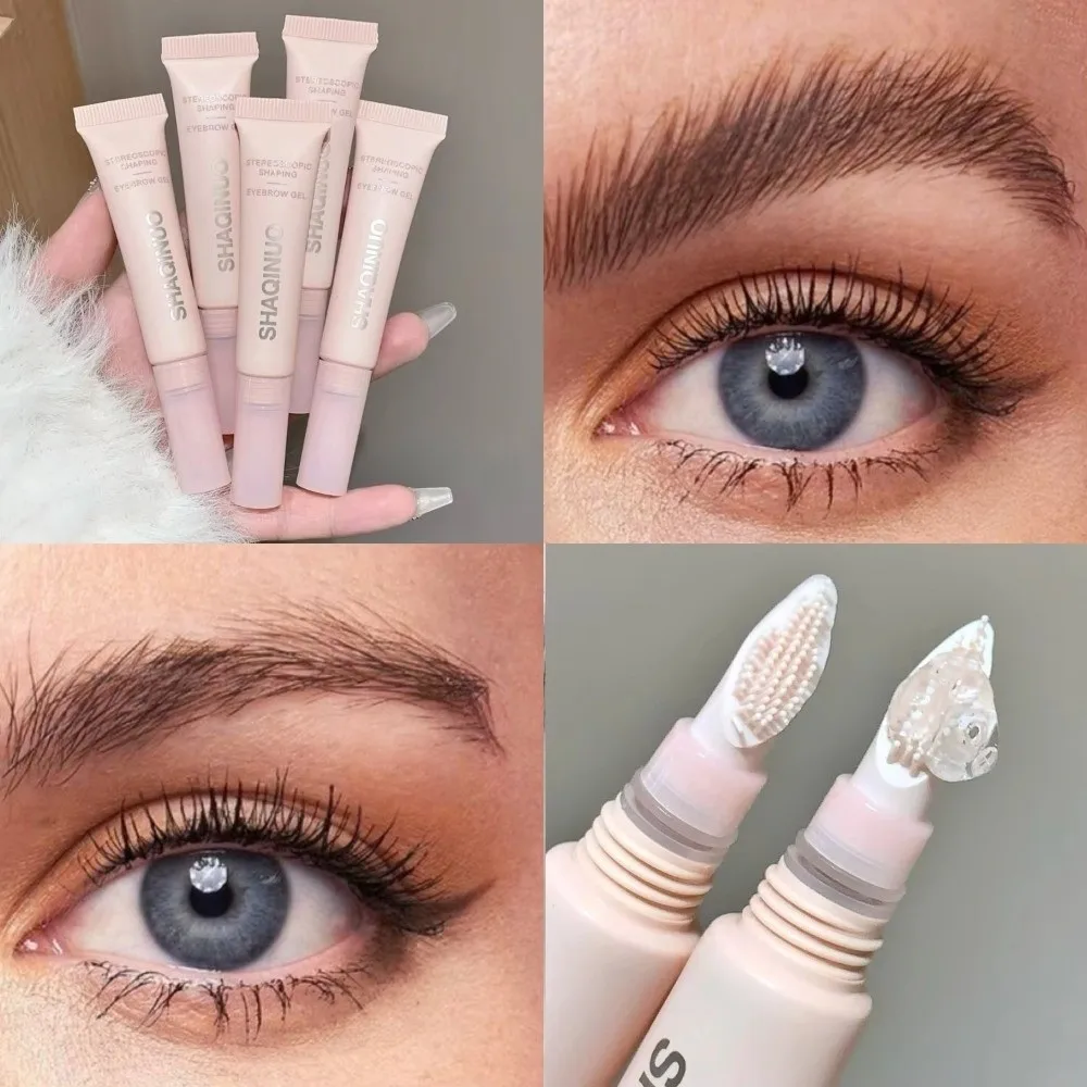Gel per sopracciglia con laminazione 3D impermeabile Spazzola in silicone Effetto di laminazione 3D Gel per sopracciglia impermeabile Gel per sopracciglia a prova di sudore e sbavature