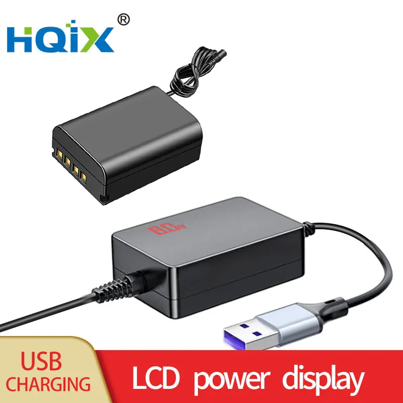 

HQIX for OLYMPUS OM-1 Camera BLX-1 Virtual Battery USB Power Adapter