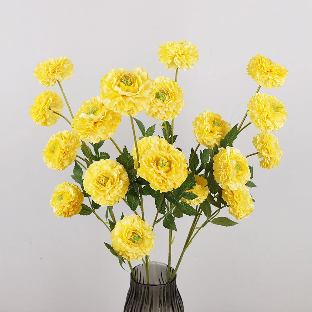 Künstliche kleine Pfingstrose, robuste gefälschte Hochzeitsblume, tausend Schicht, Pfingstrose, hochwertige Pfingstrosenzweig-Dekoration für Zuhause