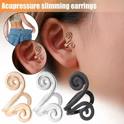 Boucles d'Oreilles Acupression Amincissantes, Soins de Santé, Perte de Poids, Non Piercing, Amincissant, Éthiculant, Points d'Acupuncture, réinitialisation de Calcul Biliaire