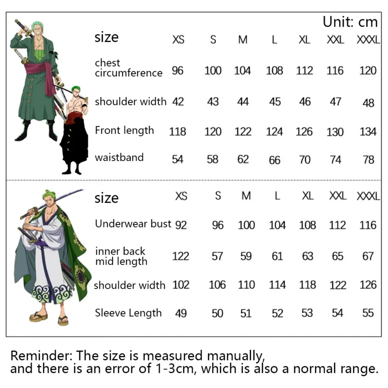 2025 新ロロノア・ゾロアニメ衣装ワンピース服セット着物大人子供コスプレアクセサリー p QAQ2