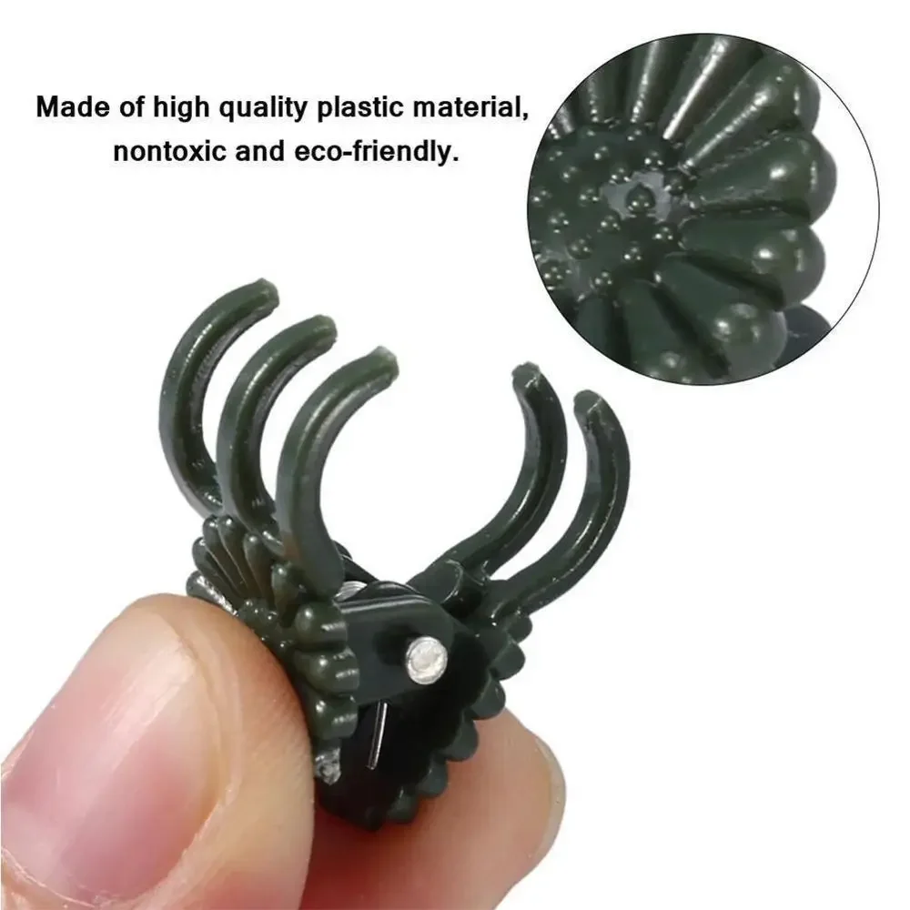 Garden  plant support clips 350Pcs Orchid Stem Clip  Plant Support Vine Plastic Clips Flower Grow Upright Branch Clamping