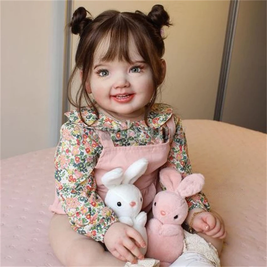 Original Huge Baby Size 28inch Reborn Baby dolls Toddler Girls Cammi Finished Doll Soft Body 3D-Paint Skin Tone With Veins Gift