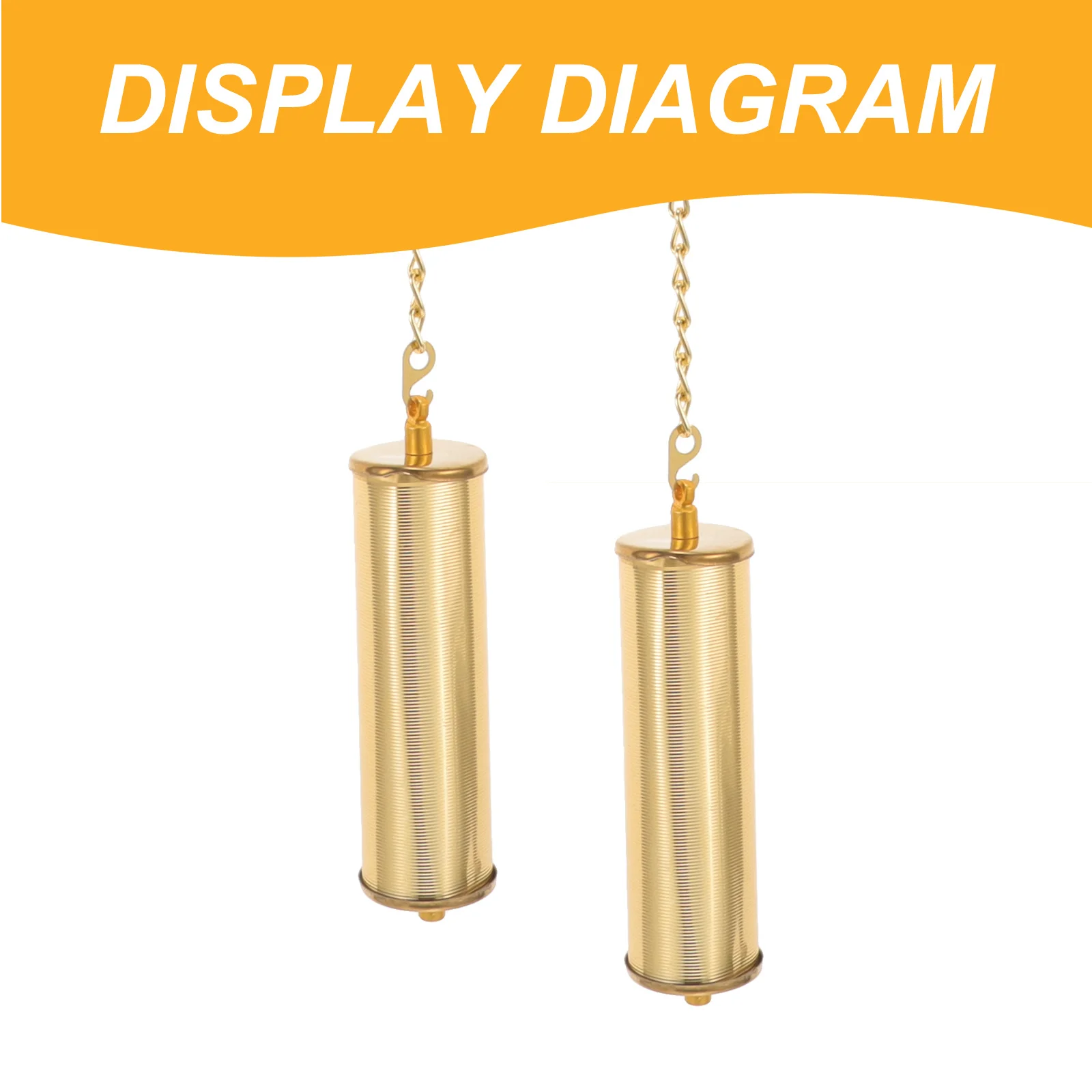 

1Set Durable Iron Clock Weight Supply Stunning Artistic Focal Point Any Room Clock Part Iron Chain Weight Replacement