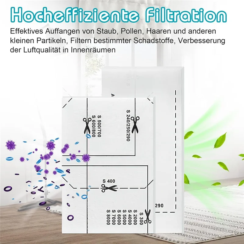 A44T Essential 14Pcs Motor And Vacuum Cleaner Filter Kit For  Complete C1/2/3, High-Quality Replacements