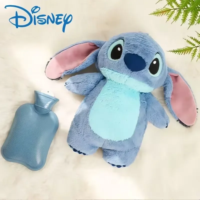 Stitch Angel Lotso Pluche Hand Warme Fles Warm Water Flessen Kawaii Zachte Winter Draagbare Warme Handtas Anime Speelgoed Kerstcadeau