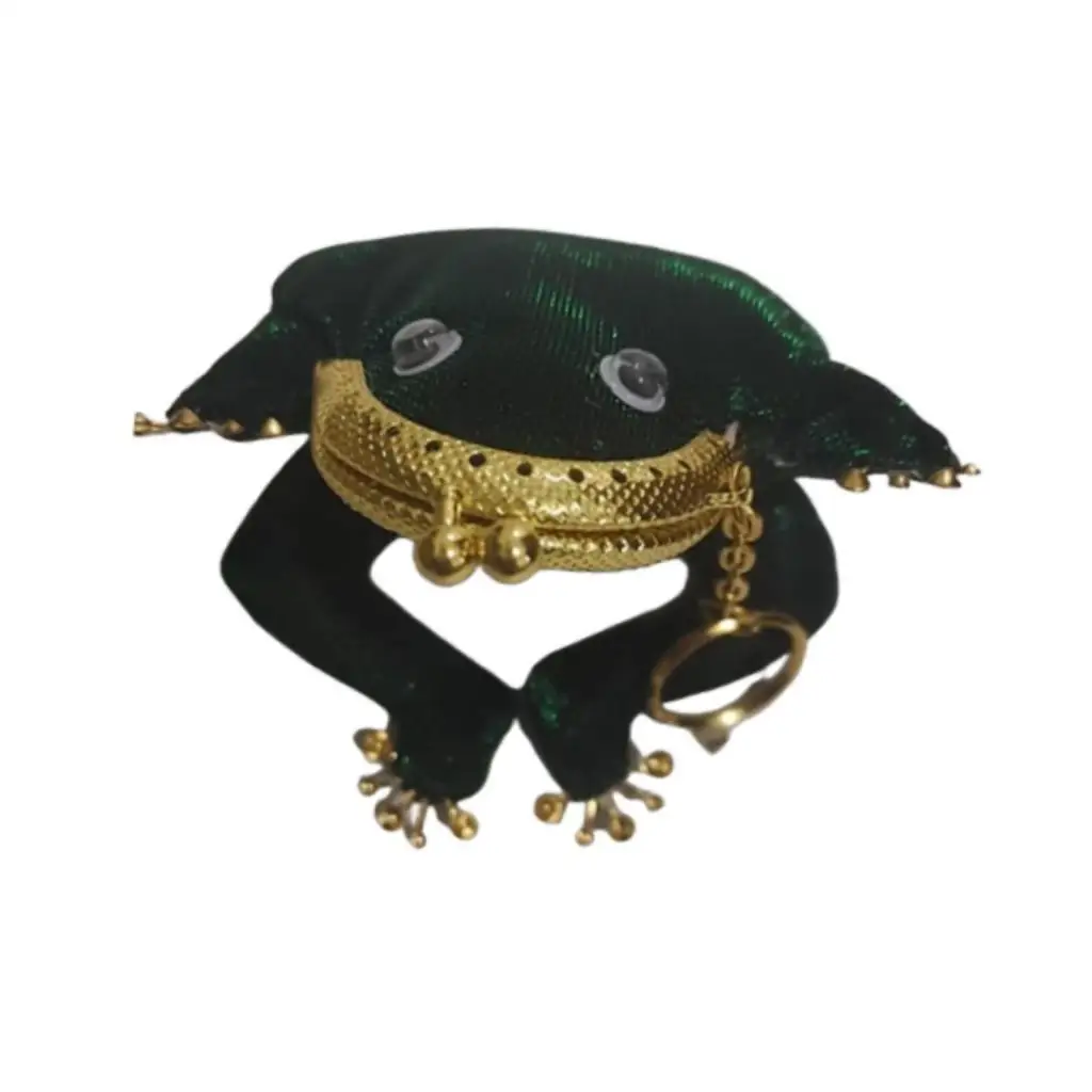 whimsical-frog-shaped-coin-purse-beaded-change-pouch-cute-bag-for-purse-small-plush-bag-with-chain-clip-clasp