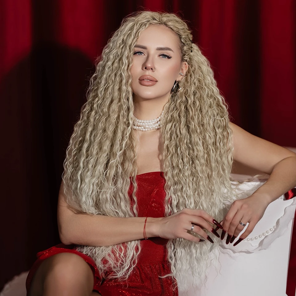 3-5 Pcs Curly Braiding Hair Extensions 22-30