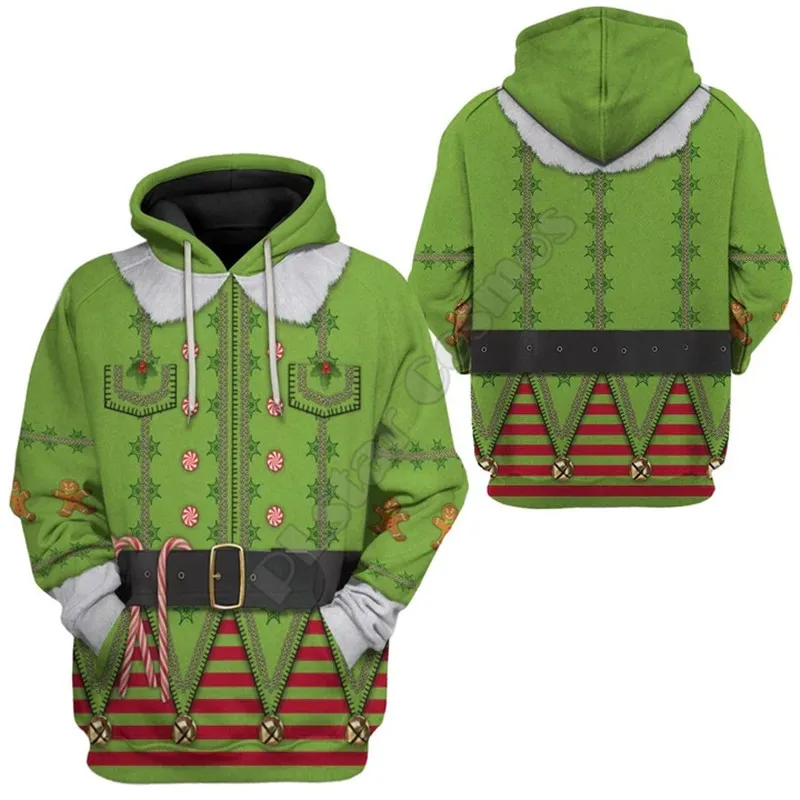 

Mens Ugly Christmas Elf 3D All Over Printed Hoodies Streetwear Women For Men Christmas Sweater/Sweatshirt/Zipper Hoodies