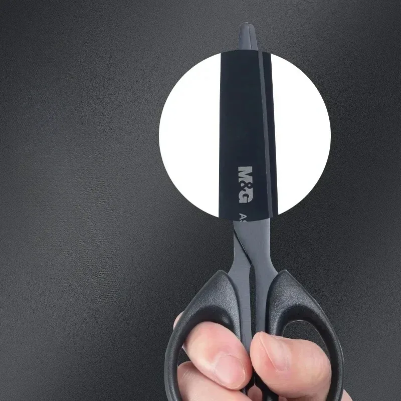1PCS High-Quality Black Blade Scissors Colorful Household Sharp Small Office Paper Cutting Stationery for Handmade Crafts