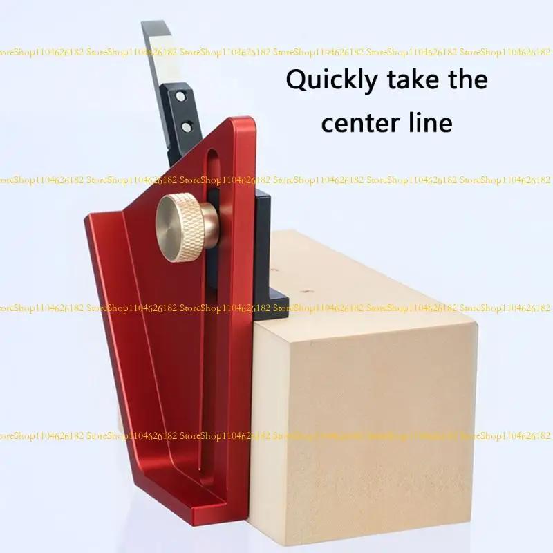 Q2Q4 Aluminum Centering Ruler Height Adjuster With Precisions Ruler For Cabinet Making Tablesaw Depth Calibration 0-58mm