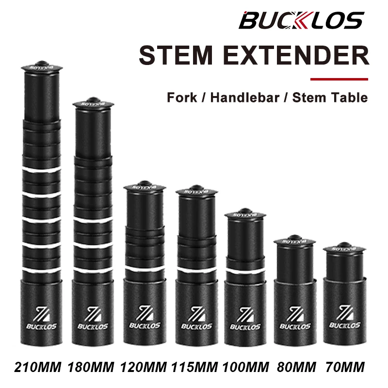 BUCKLOS Bike Handlebar Stem Height Extender Aluminum Alloy Handlebar Rise Up Adapter Fork Stem Extension Bicycle Accessories