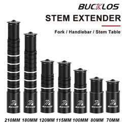 BUCKLOS Bike Handlebar Stem Height Extender Aluminum Alloy Handlebar Rise Up Adapter Fork Stem Extension Bicycle Accessories