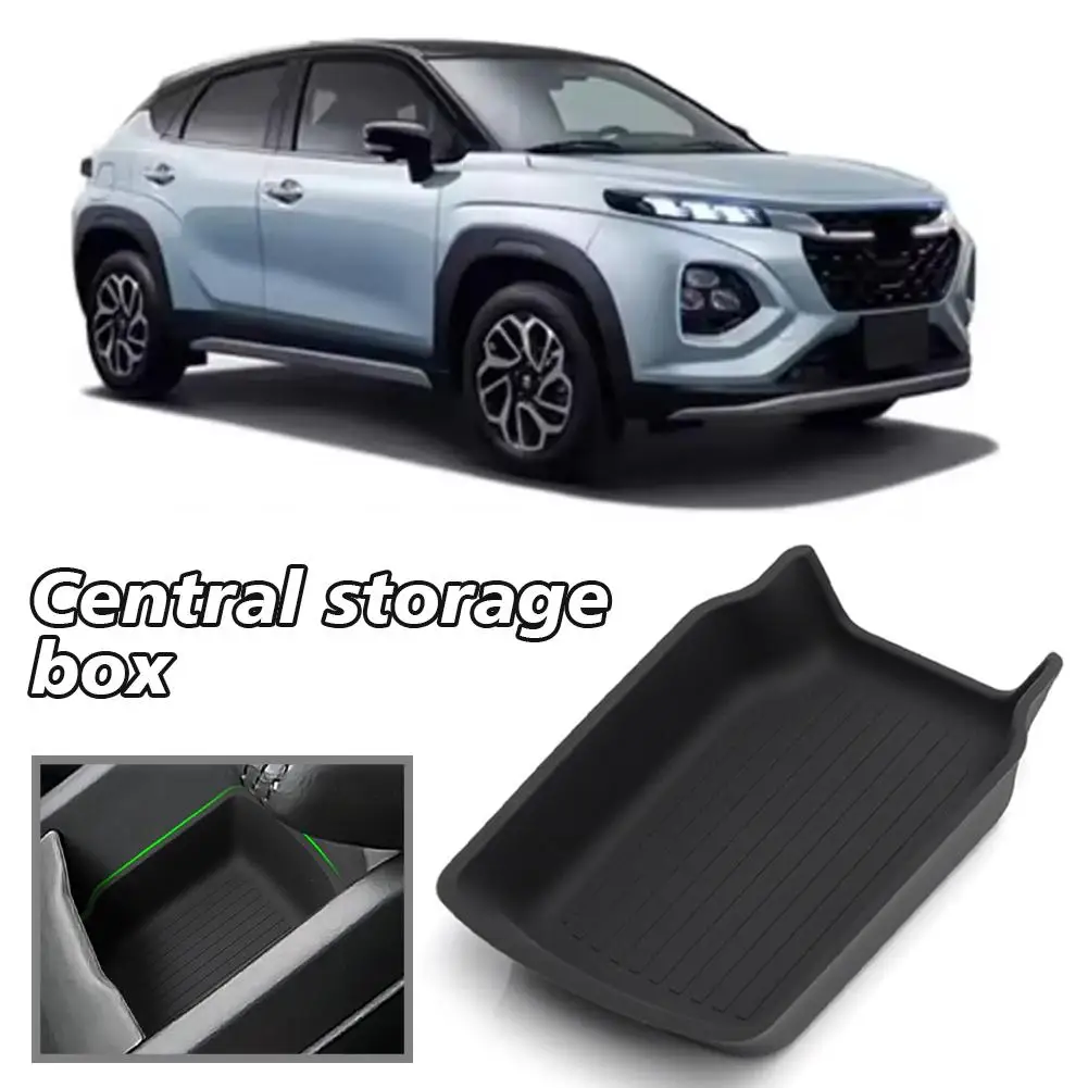 

For 24 Suzuki Fronx Silicone Center Console Pads Dustproof Decorative Pads Box Waterproof Storage Silicone Box Central V5K9