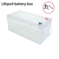 screw type Transparent box Lifepo4 battery box 90Ah 105Ah 200Ah 280Ah 320Ah 12V solar cell storage box RV yacht battery box