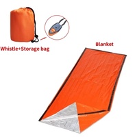 Portable & Compact Emergency Sleeping Bag with Whistle - Multiple Color Options for Camping, Hiking and Survival Situations