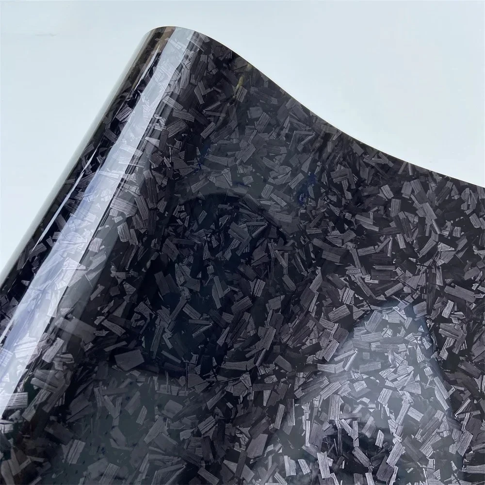 

Glossy Black Forged Carbon Fiber Vinyl Wrap Film Car Styling Stickers For Motorcycle Bicycle