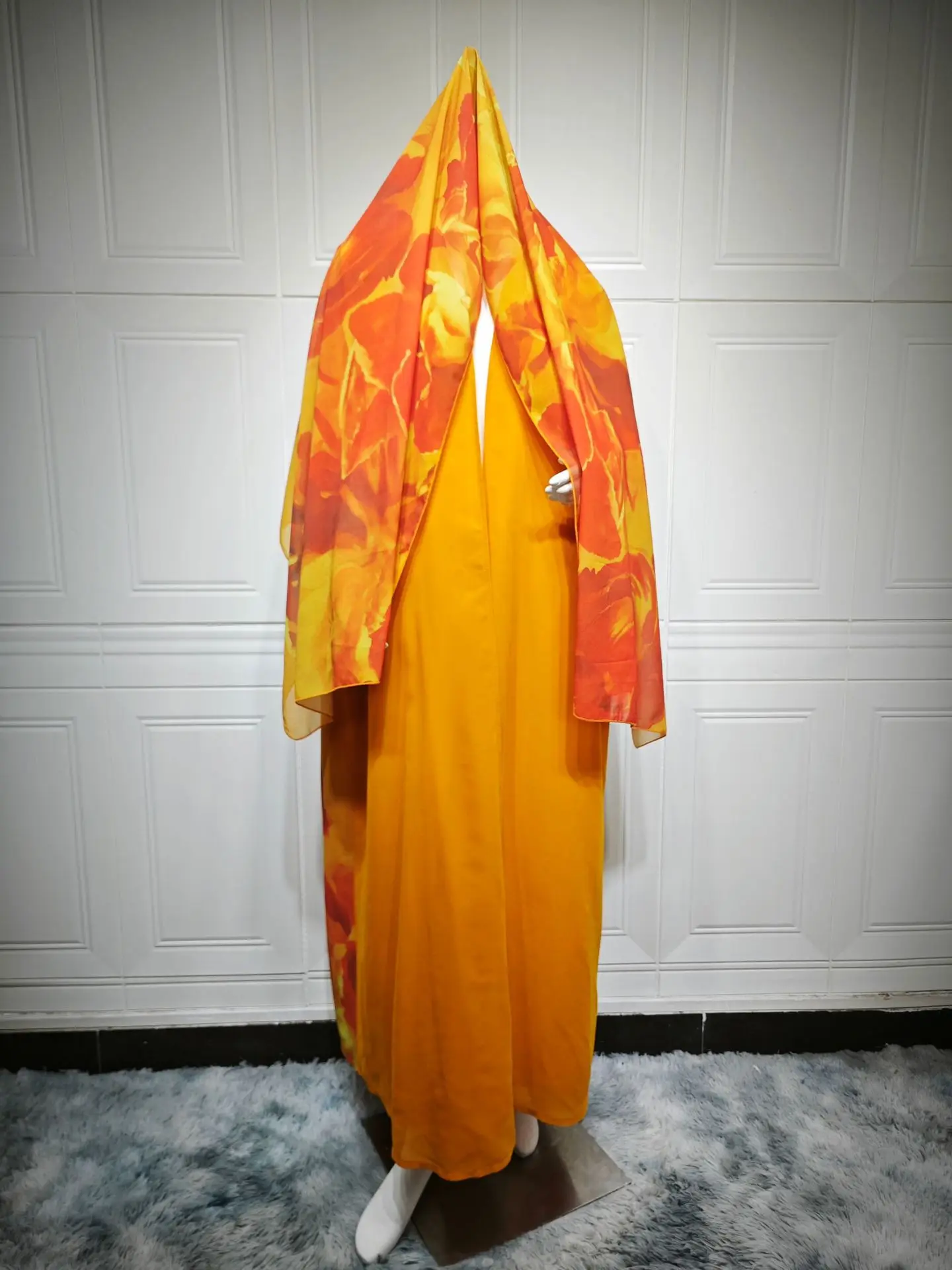 

Eid Djellaba Dubai Abaya for Women Hijab Dress Set Muslim Open Kimono Printed Kebaya Caftan Marocain Femme Robe Islam Jalabiya