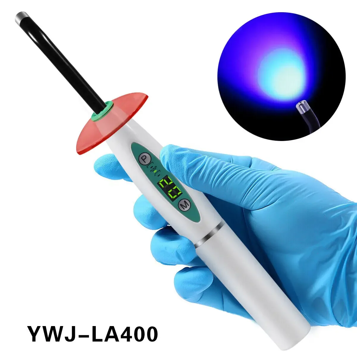 Dental Wireless Cordless LED Cure Curing Light Lamp 2300mw 5W Tool Resin Cure White Color