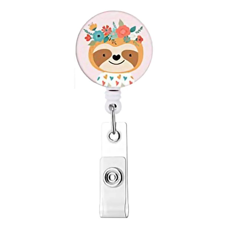 18 Pcs Animal Badge Reels Retractable Badge Holder With Alligator Clip Nurse Cute Badge Clip For ID Card Holders