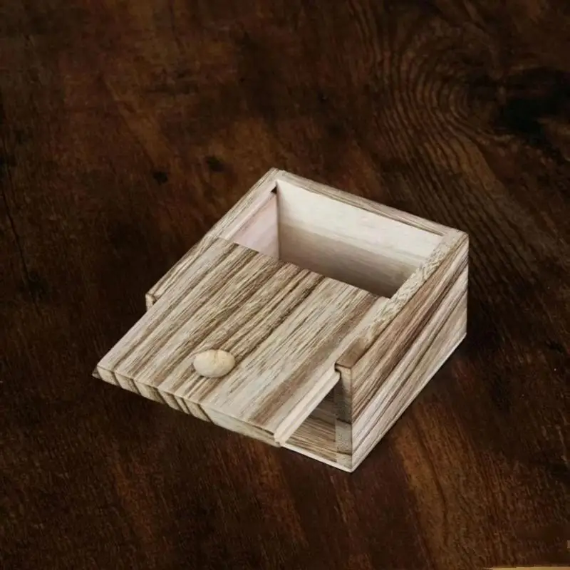 Antike Holz-Schmuckschatulle, Vintage-Uhren-Aufbewahrungsbox, Dekoratives Etui für Kommode, Schminktisch, Heimdekoration, Geschenk für Schmuckliebhaber – Detail 8