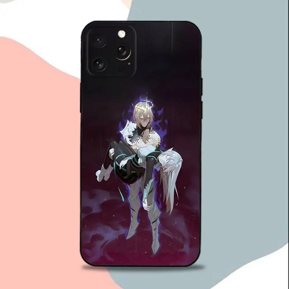 حافظة هاتف The Beginning A-After End-E لهاتف iPhone 15,13,16,12,11,17,14,Plus,Pro,Max,XS,XR,X,SE,Mini، غطاء أسود من السيليكون الناعم