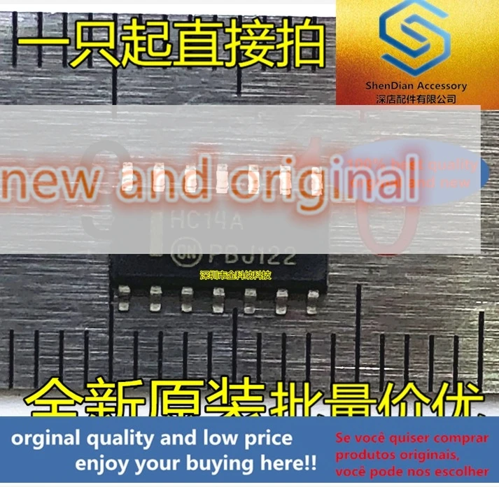 10pcs only orginal new MC74HC14ADR2G printing silk HC14 HC14AG logic chip patch TSSOP14 best item