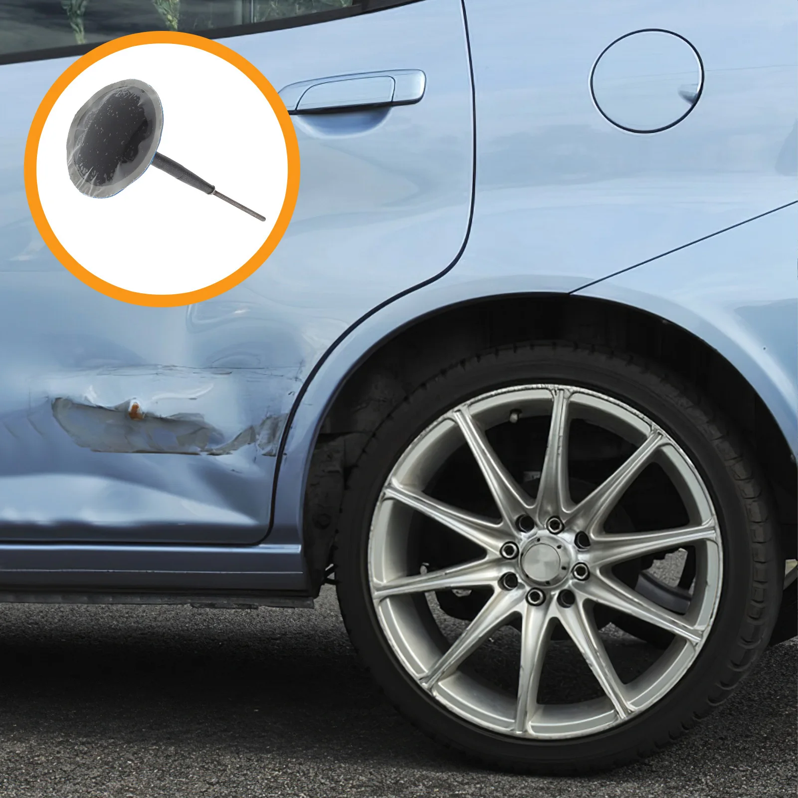 

24Pcs Mushroom Nail Tire Repair Kit 3mm Rubber Patches Plugs Auto Vacuum Tires DIY Fix Puncture Seal Professional