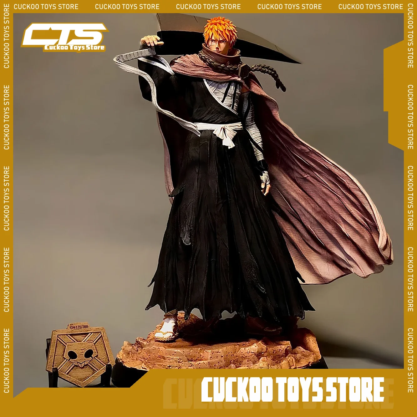 33CM Japanese Anime BLEACH Figure GK Kurosaki Ichigo Byakuya PVC Action Figure Toy Game BLEACH Collectible Model Doll Gift