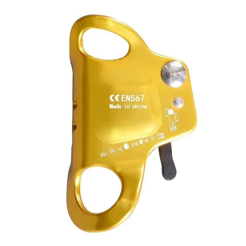 CE Certified Outdoor Climbing 4KN Load-bearing Yellow Chest Ascender