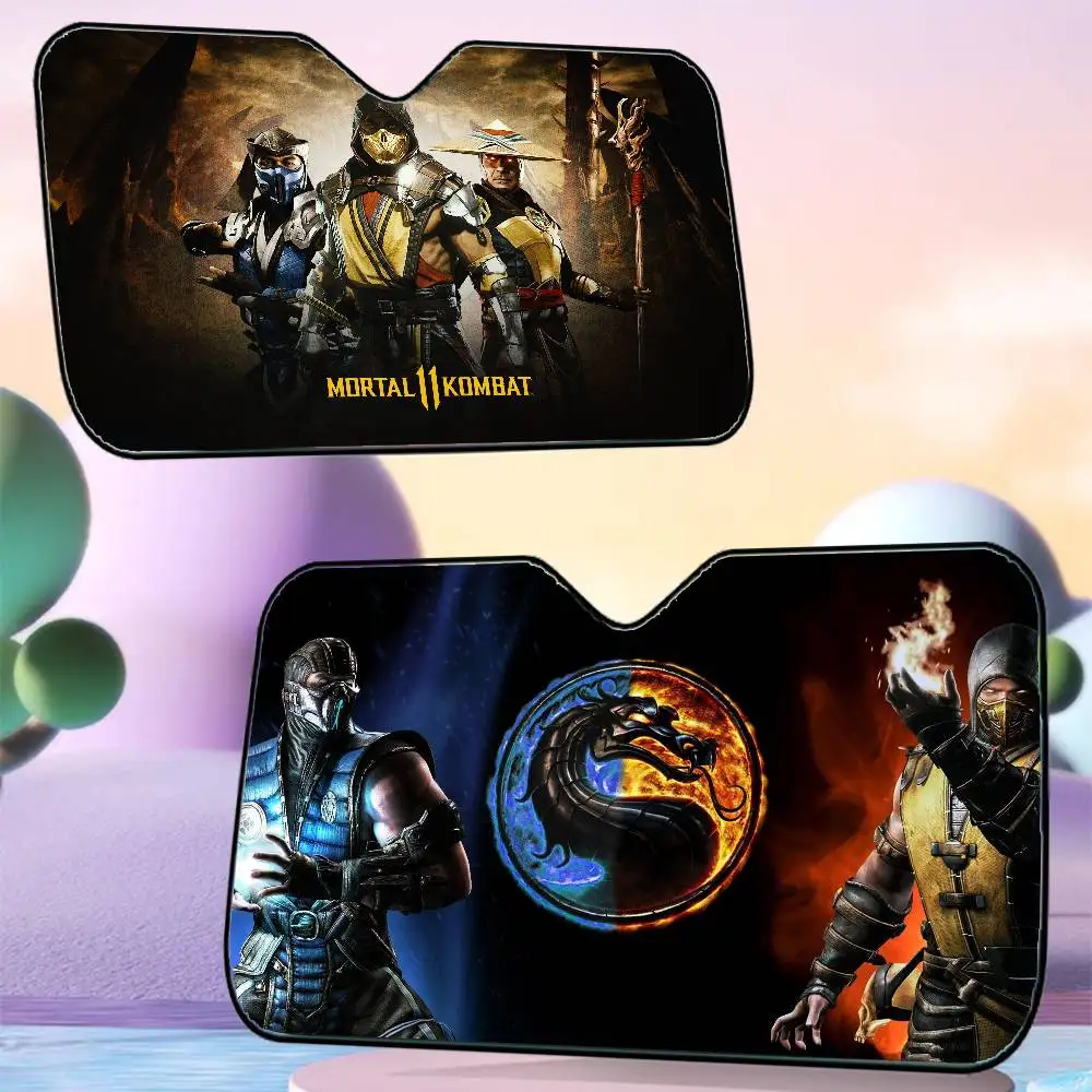 

Автомобильный солнцезащитный козырек Game M-Mortal K-Kombat, автомобильный солнцезащитный козырек, солнцезащитный козырек для окна, солнцезащитный козырек на переднее лобовое стекло, внутренняя перегородка, солнцезащитный козырек