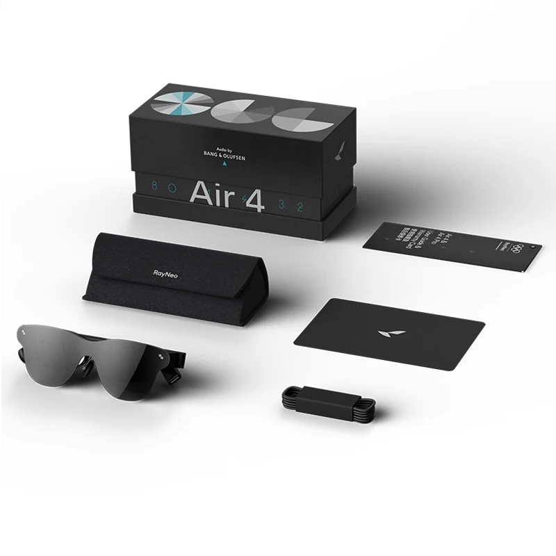 TCL RayNeo Air 4 PRO/Air 4 AR Bril Macro-OLED Scherm 3D Privébioscoop, Eerste HDR10 Bril voor Telefoon Computer Spelcomputer - afbeelding 2