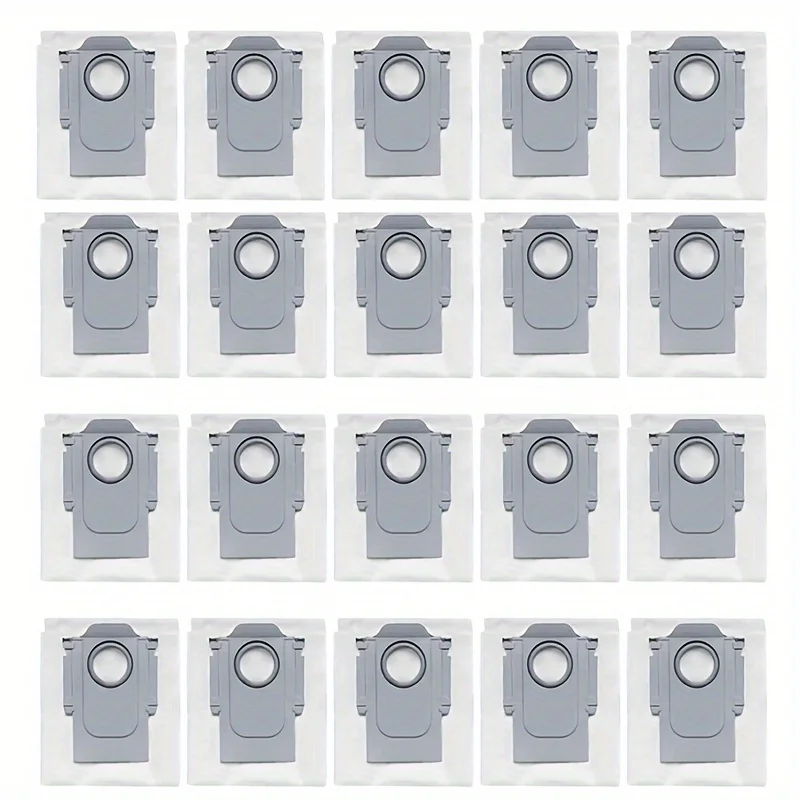 20 Replacement Dust Bags Compatible For Roborock Q Revo, Q Revo Curv, and S8 MAXV Ultra Robot Vacuums
