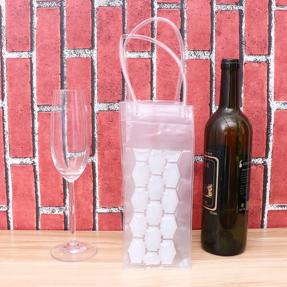 

2 pcs 750Ml Double-Sided Wine Bottle Freezer Bag Pvc Reusable Cooling Chiller For Outdoor Party Picnic Camping Travel Wine