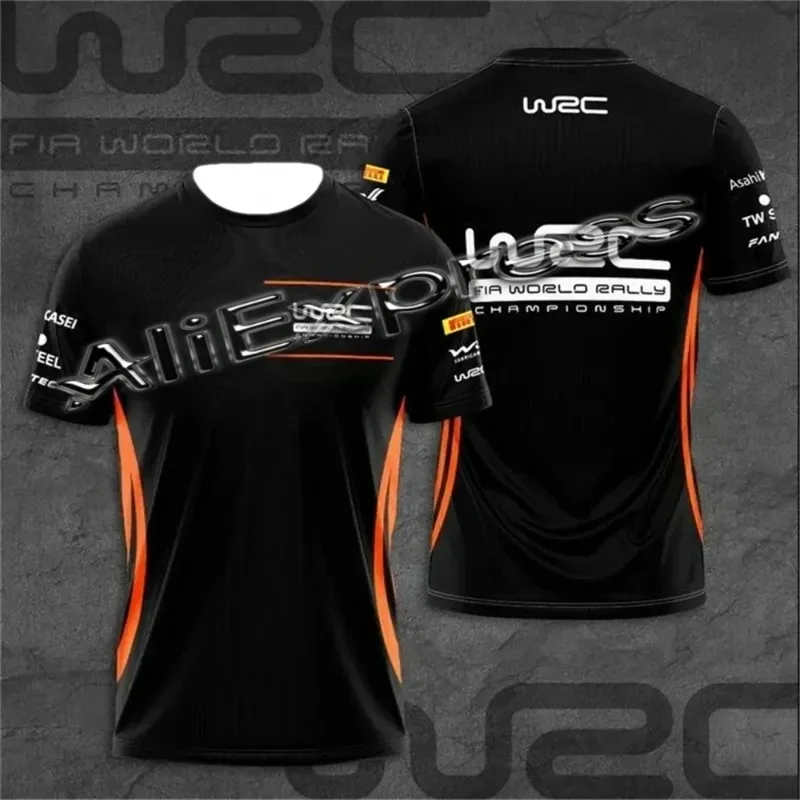 

Men's and Women's Short Sleeved T-shirts, Simple Classic Motorcycle T-shirts with High-quality WRC 3D Printing, 2025