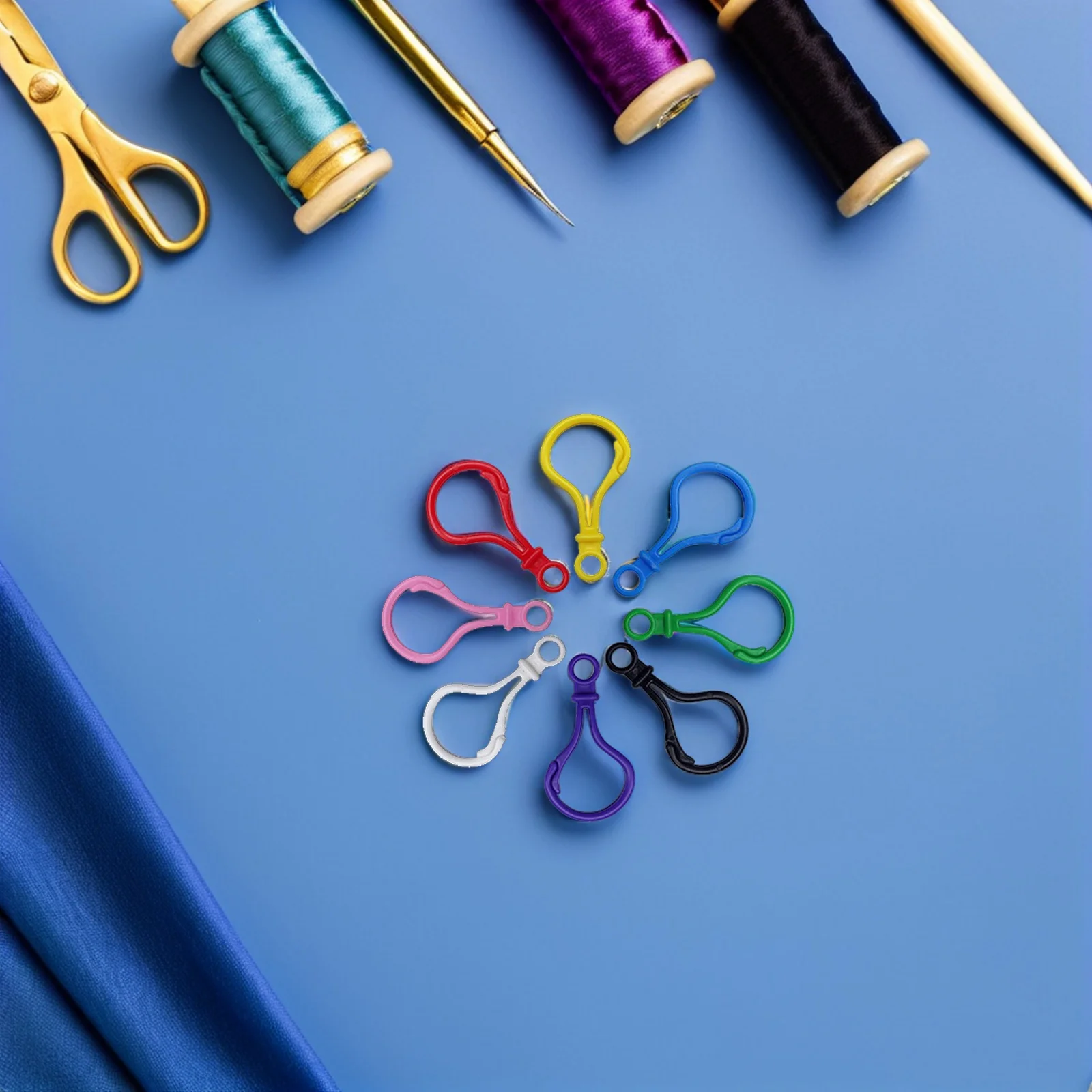 

100Pcs Plastic Keychain Clasps Lobster Claw Hooks for Keys Bags Decorations Multi Functional Key Ring Bulk Replacement