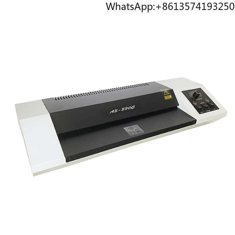 Large Motor Metal Body A3 Laminating Machine 330C Laminator Reinforced Rollers for Home Office Documents Photos Ads for A5 A6 A4