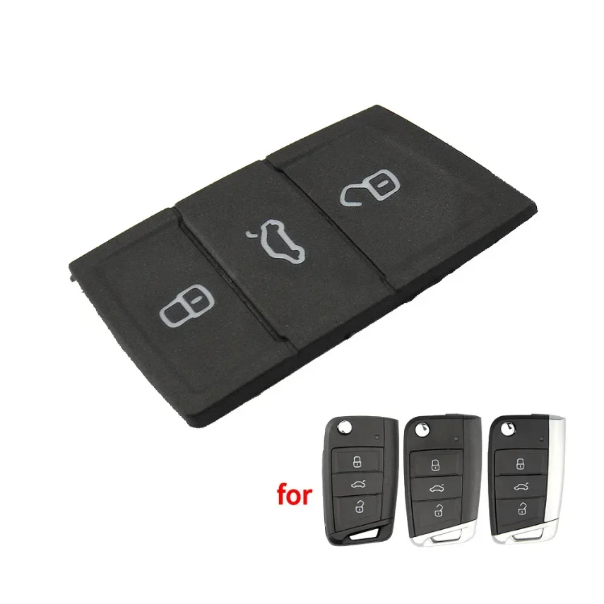 For VW Golf 4 5 MK7 MK 7 Polo Skoda Octavia A7 Car Key Pad 3 Buttons Remote Cover for Seat Leon Altea Ibiza MQB Car Accessories