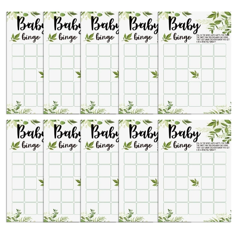 10pcs Baby Shower Game Card Baby Prediction and Advice Cards Fun Gender Neutral Shower Party Supplies for Guests