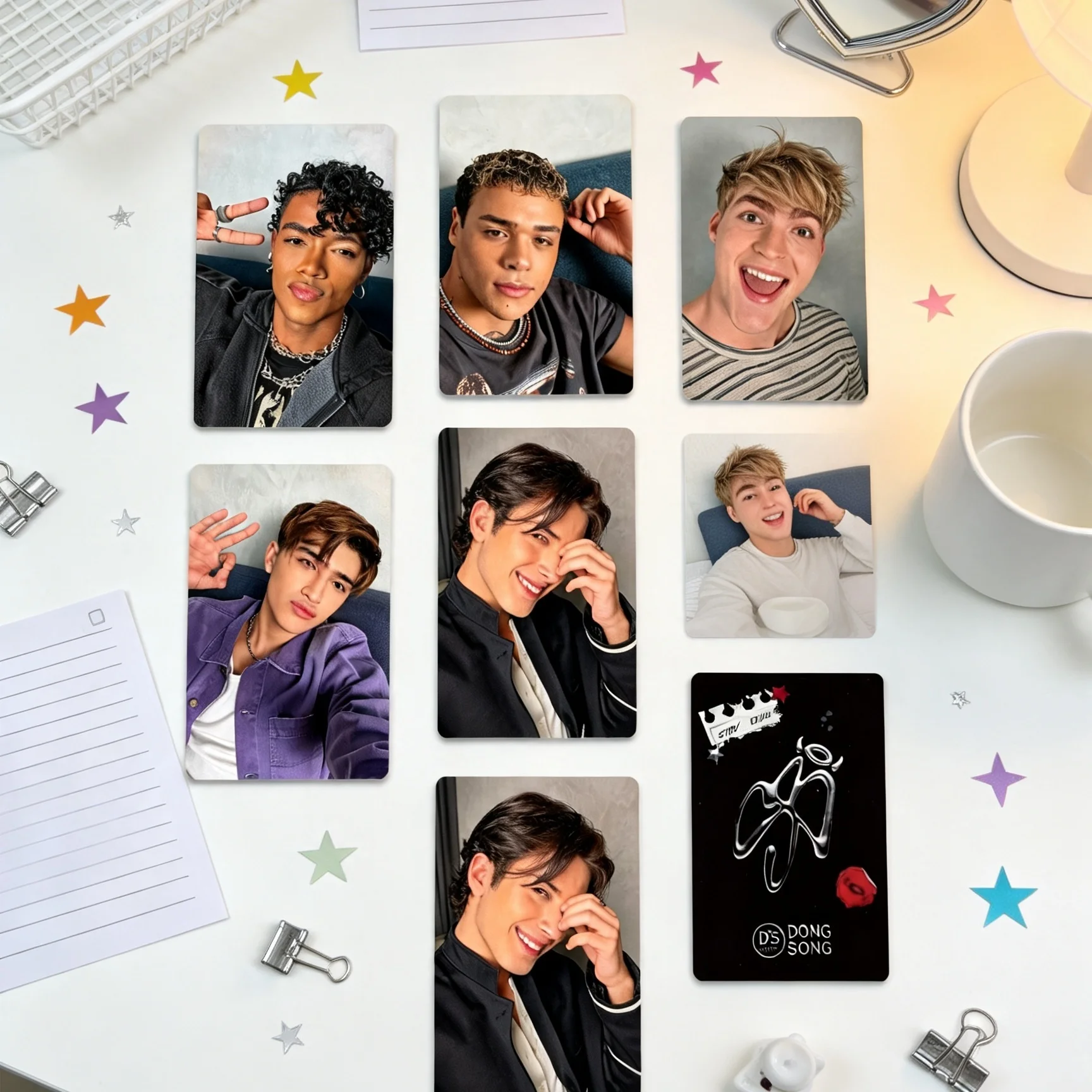 5Pcs/Set Idols SANTOS BRAVOS Photocards Alejandro Drew Kaue Gabi Kenneth Small Cards DUAL Album LOMO Cards Fans Collectible Gift