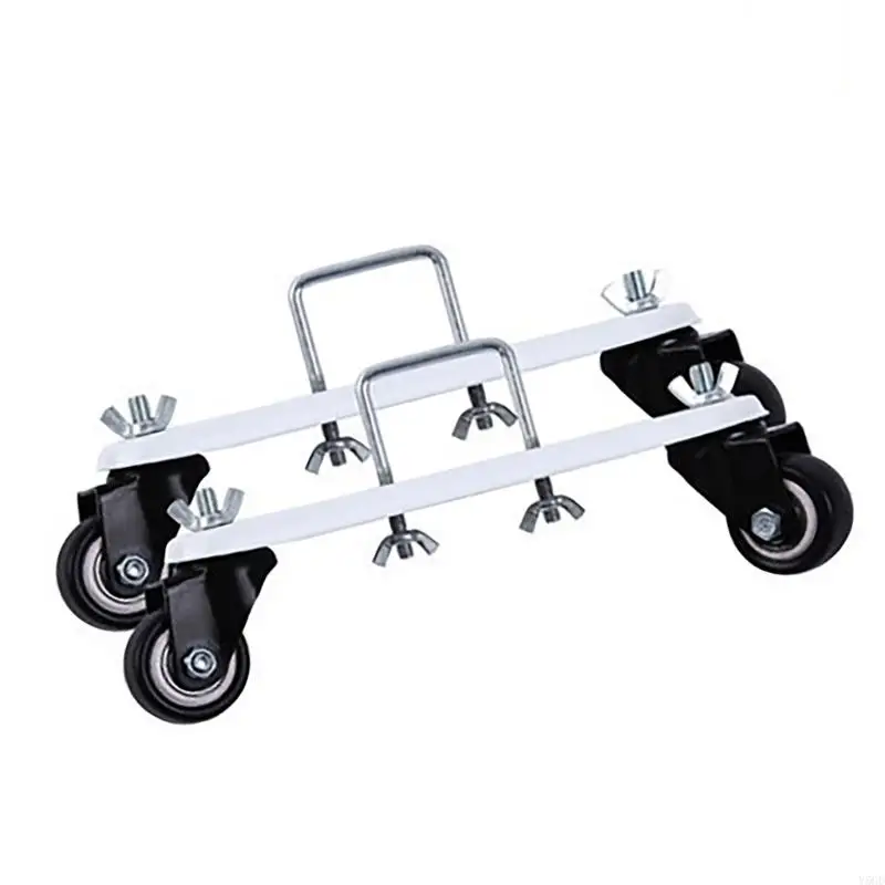 Y5GD 2PCS PARTILHO AQUETRO ELÉTRICO DO RADIADOR RADIADO 360 GRAPA RODA DIRIVIRADOR DO RODA UNIVERSAIS SUPORTE BASE