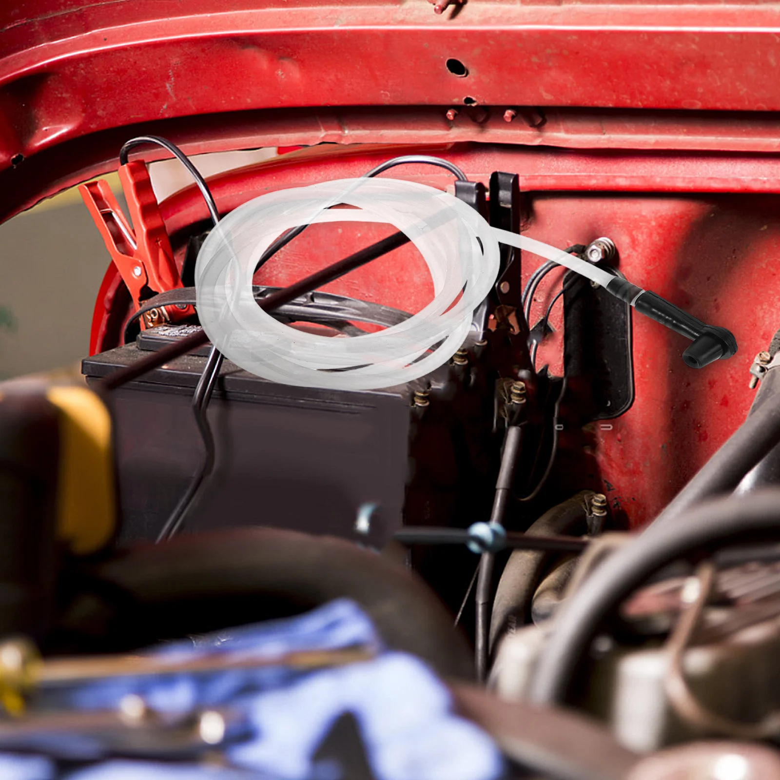 Mangueira de substituição de fluido de freio, kit de ferramentas de mudança de óleo de freio automotivo de plástico durável, mangueira sangradora de manutenção de veículos para carro