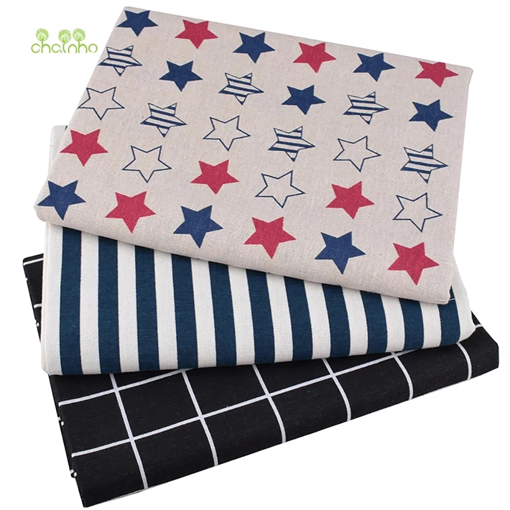 Chainho,Printed Cotton Linen F - Sewing Geotextile Fabric recension och pris