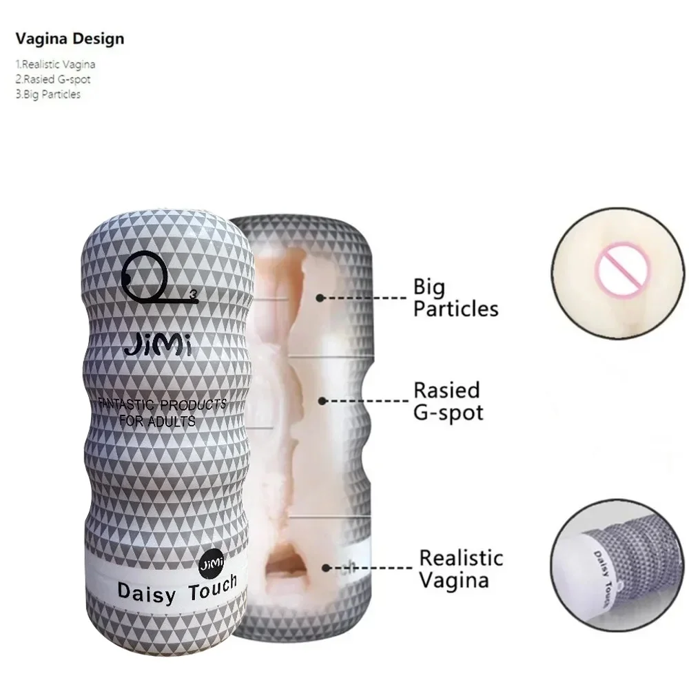Manual Male Masturbator Soft Rubber Anal Vagina Mouth Sucking Snail Climax Plane Cup Penis Trainer Erotic Sex Toys for Men Adult view 5